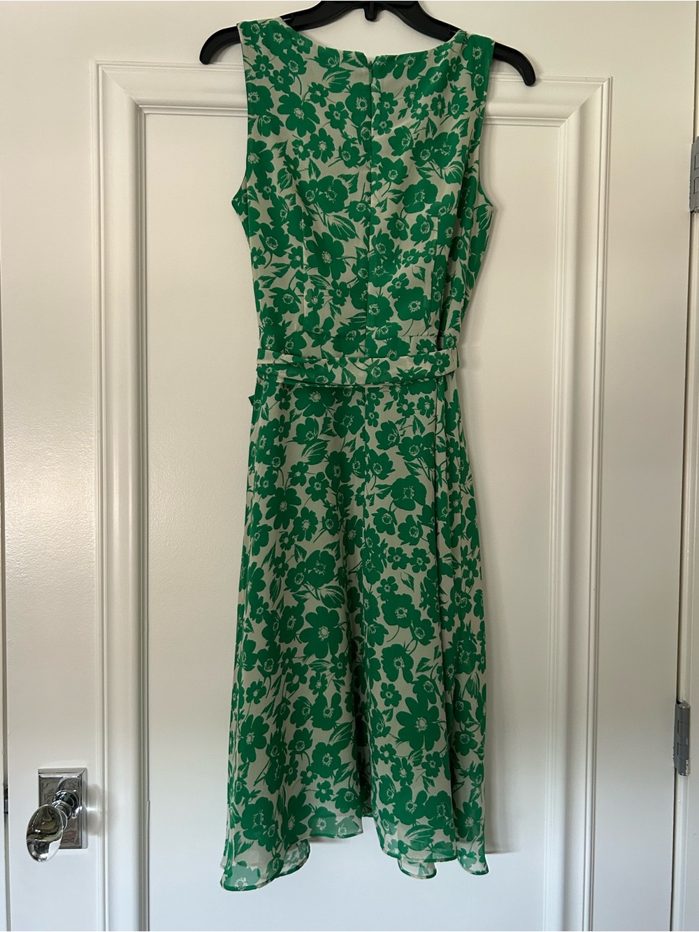 Eliza JGreen Floral Tie-Waist Midi Dress - Picture 3 of 5